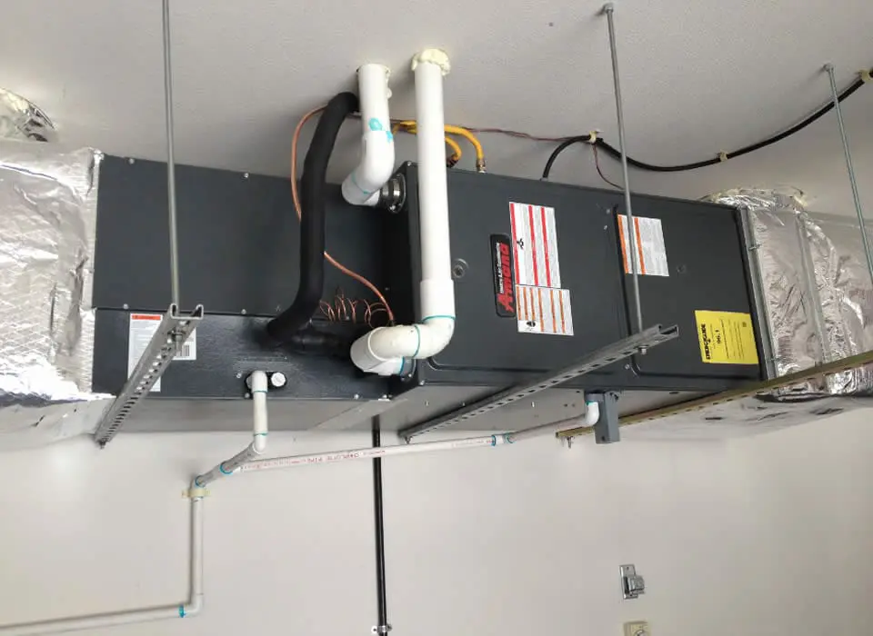 Professional residential furnace replacement and installation service showing a new energy-efficient heating system.